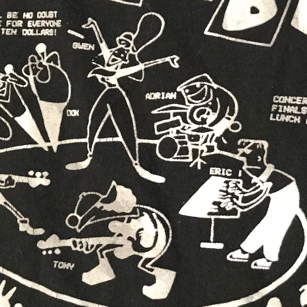 No Doubt Band T-Shirt Mens Large Black Graphic Logo Short Sleeve Cotton Tee - Picture 6 of 8